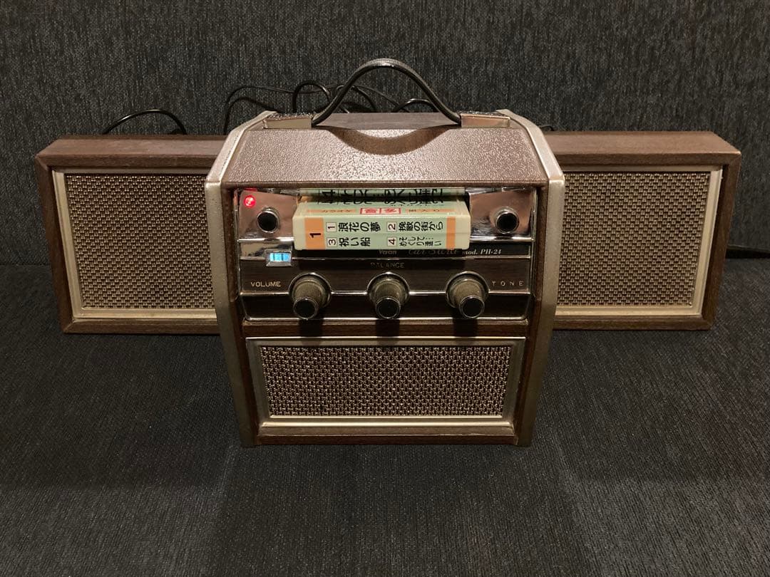 レトロ Vaan 8トラック 8トラ ポータブル プレーヤー ステレオ デッキ