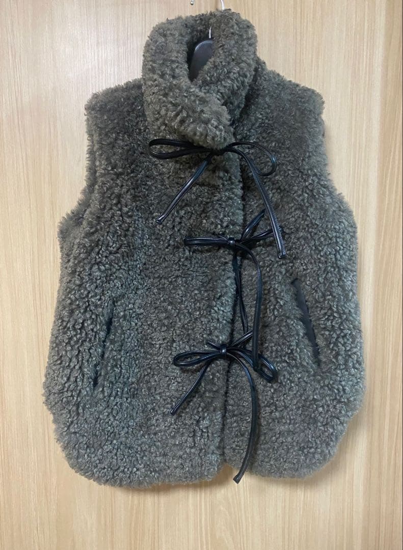 SORIN Synthetic Fur Lace-up Vest ベスト