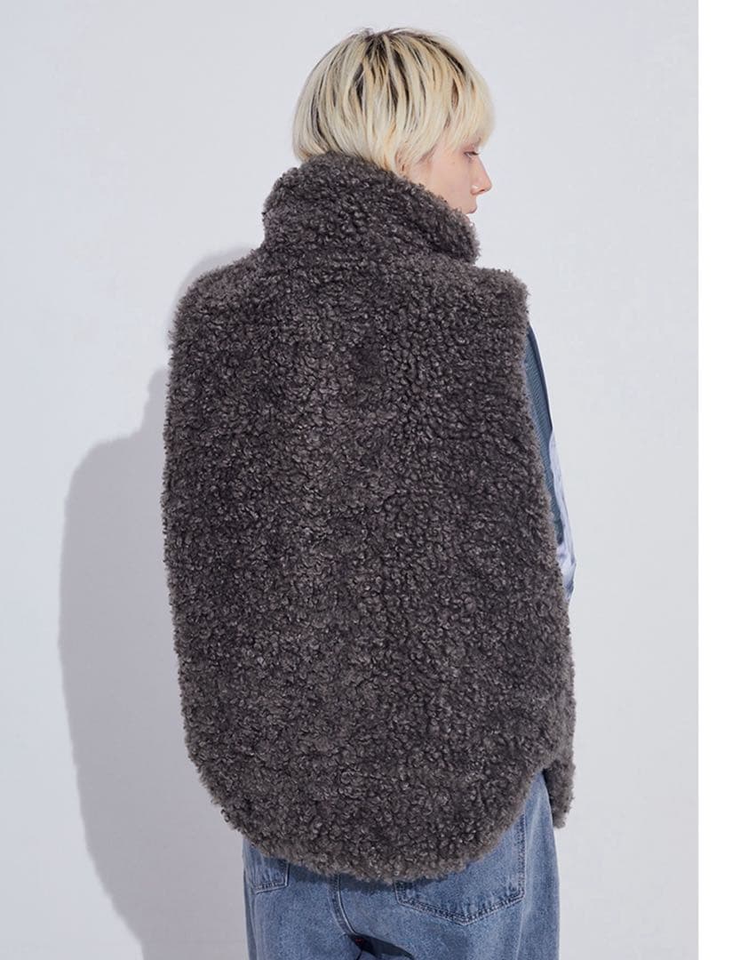 SORIN Synthetic Fur Lace-up Vest ベスト