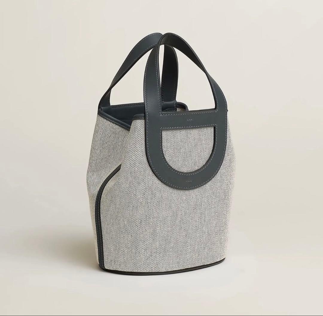 HERMES インザループ 18 黒 ブラック キャンバス