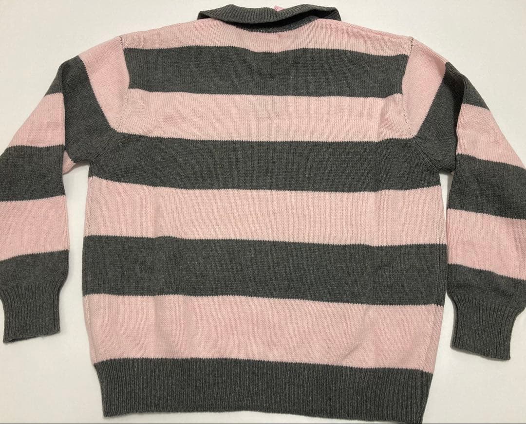 ROLAROLA WOOL フィラ ストライプ ニットポロシャツ