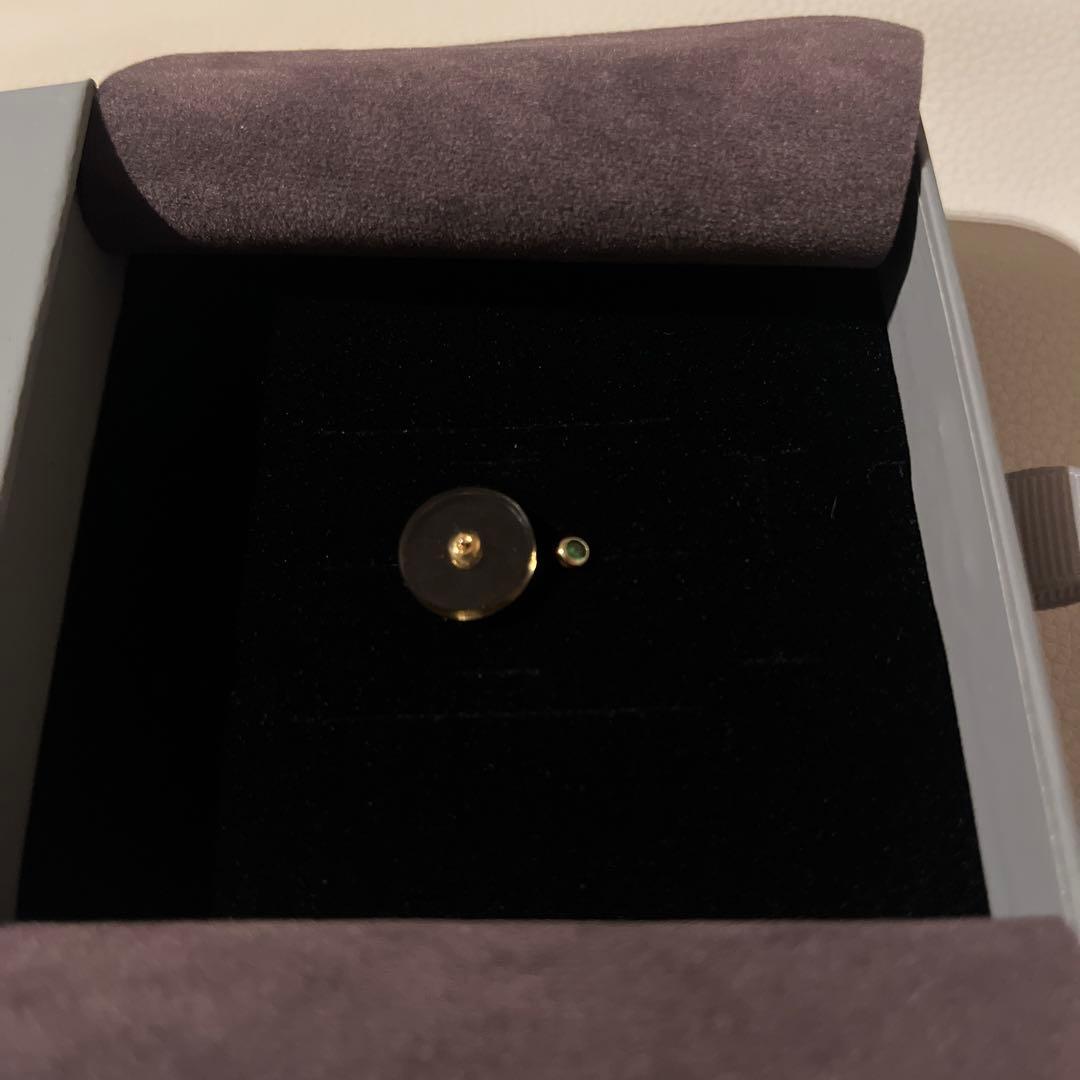 hirotaka ORBITAL グリーンガーネット ピアス