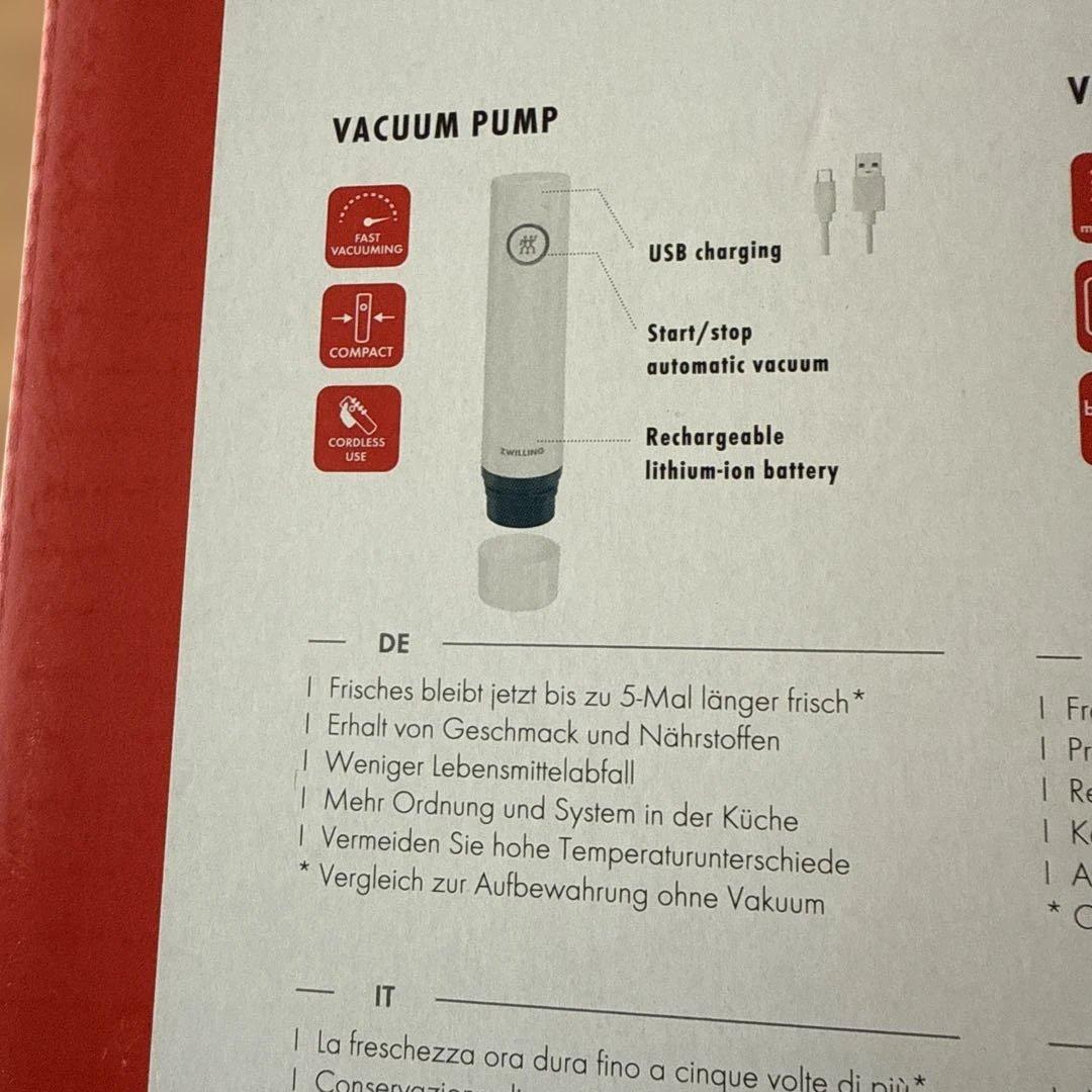 新品　ツヴィリング　フレッシュ&セーブ　真空保存スターターセット7点