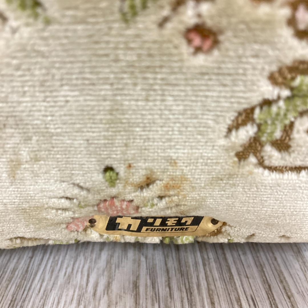 【オールドカリモク】金華山　３人掛けソファ　トリプルソファ　ヴィンテージ