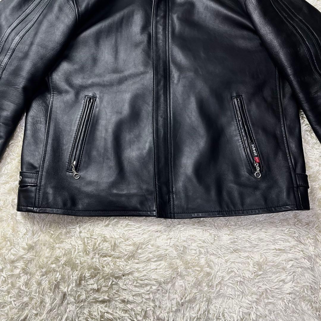 2XLサイズ/未使用級✨ショット シングルライダース クラシックレーサー 羊革