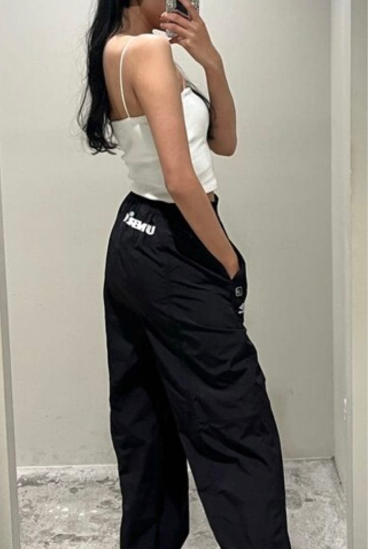 UMBRO×EMODA★サイドスリットナイロンパンツ★エモダ★y2k