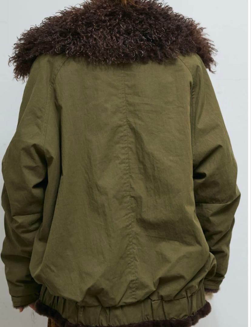 値下げしました★IAMALPHA iamイアムボア襟ジップブルゾン　ブルゾン★