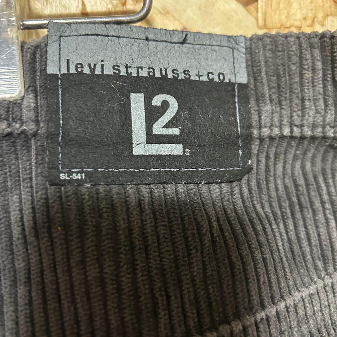levi's silver tab コーデュロイ W36 グレー 太畝 バギー