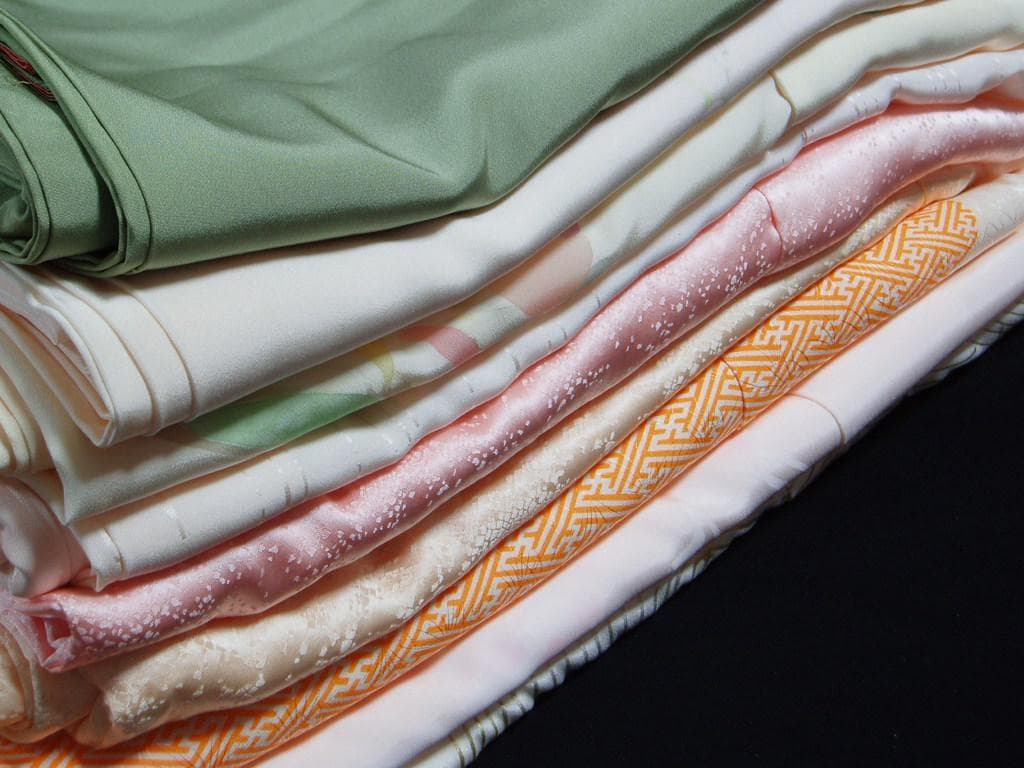 【hirotan】25◆全て正絹未使用未仕立て品長襦袢振袖用等16点!