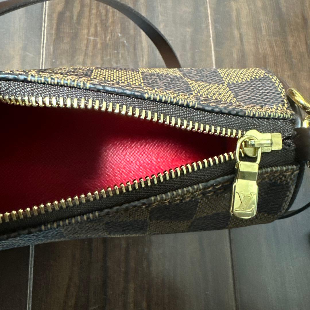 【美品】ルイヴィトン パピヨン30 ダミエ ポーチ付き