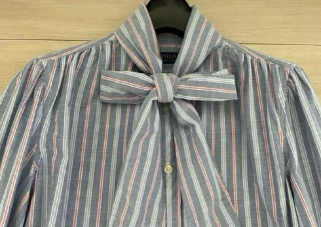 POLO RALPH LAUREN(ポロラルフローレン)：ボウタイ　リボンシャツ