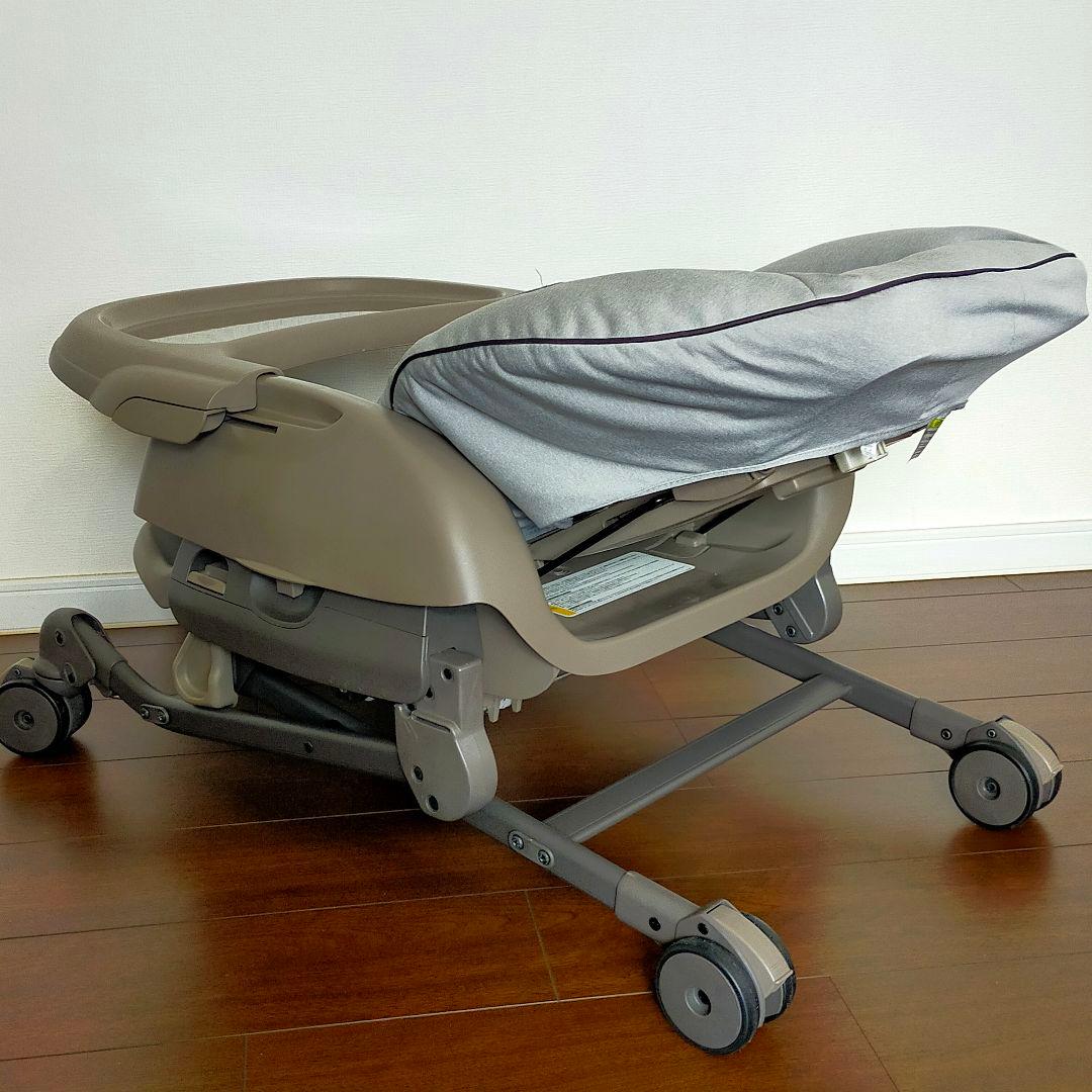 ☆極美品☆クリーニング済 Combi ハイローベッド＆チェア ネムリラ グレー