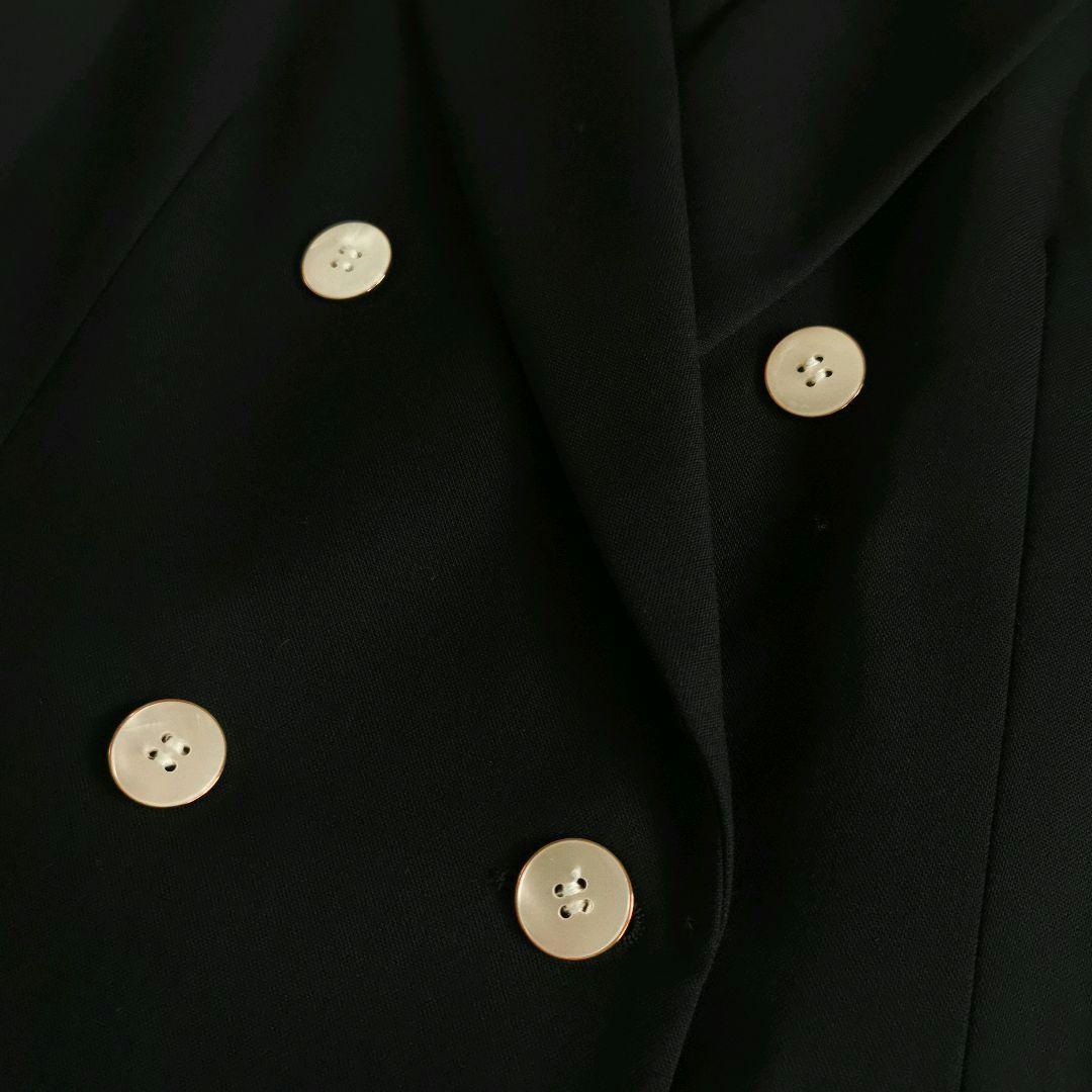 【美品✨】イエナ ウールダブルブレストジャケット 紺ブレ シェルボタン
