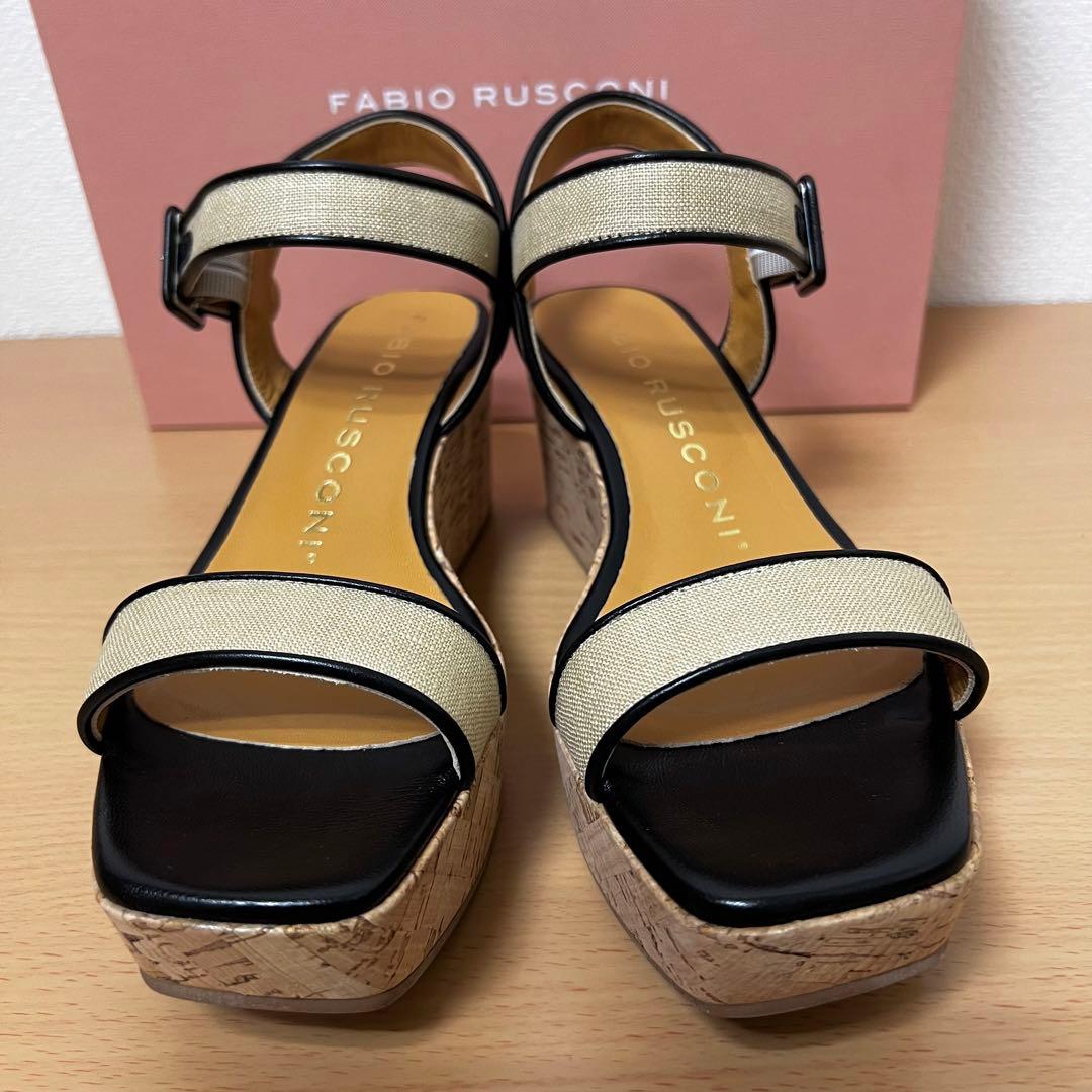 未使用✨ファビオルスコーニ ストラップサンダル コルクウェッジ イタリア製 38