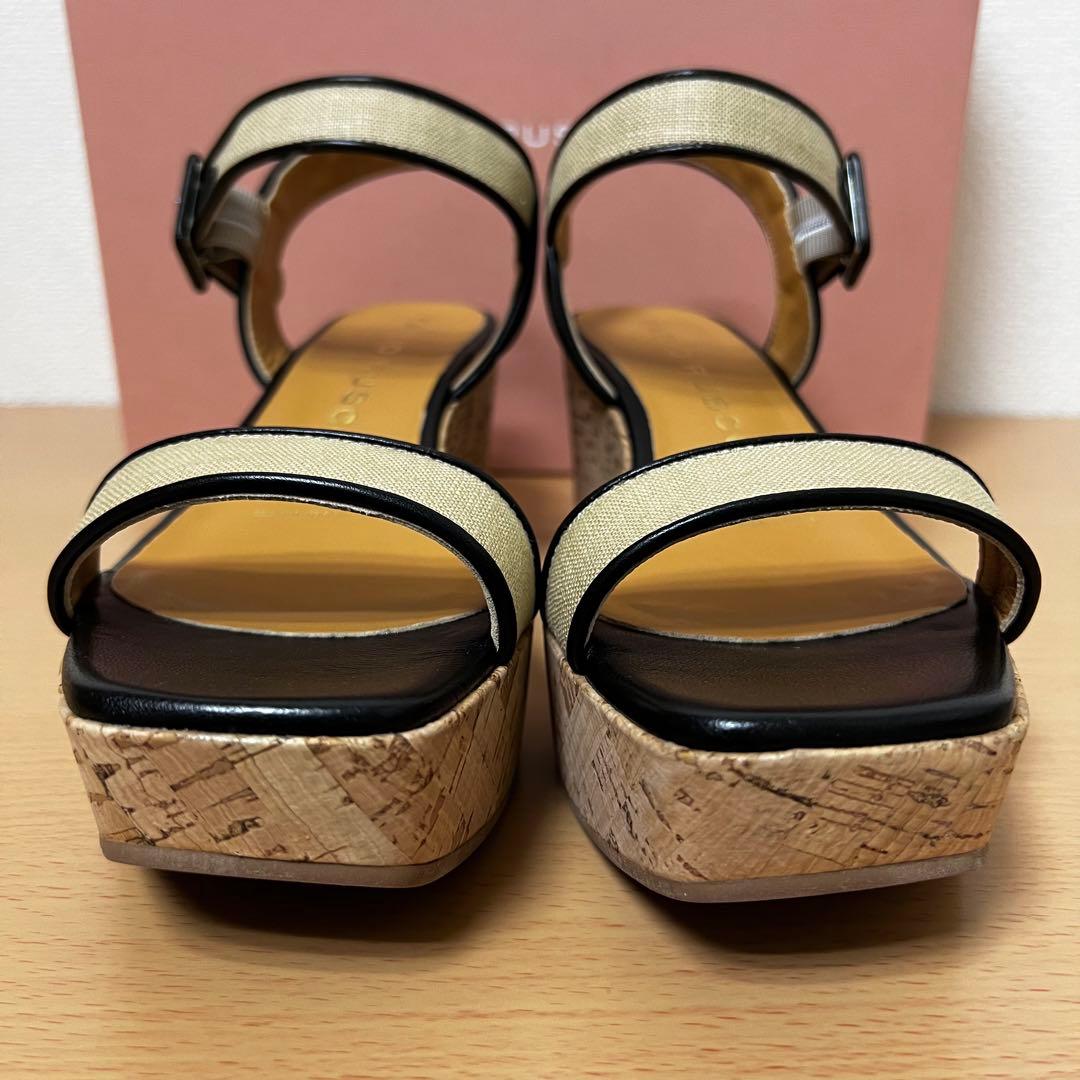 未使用✨ファビオルスコーニ ストラップサンダル コルクウェッジ イタリア製 38