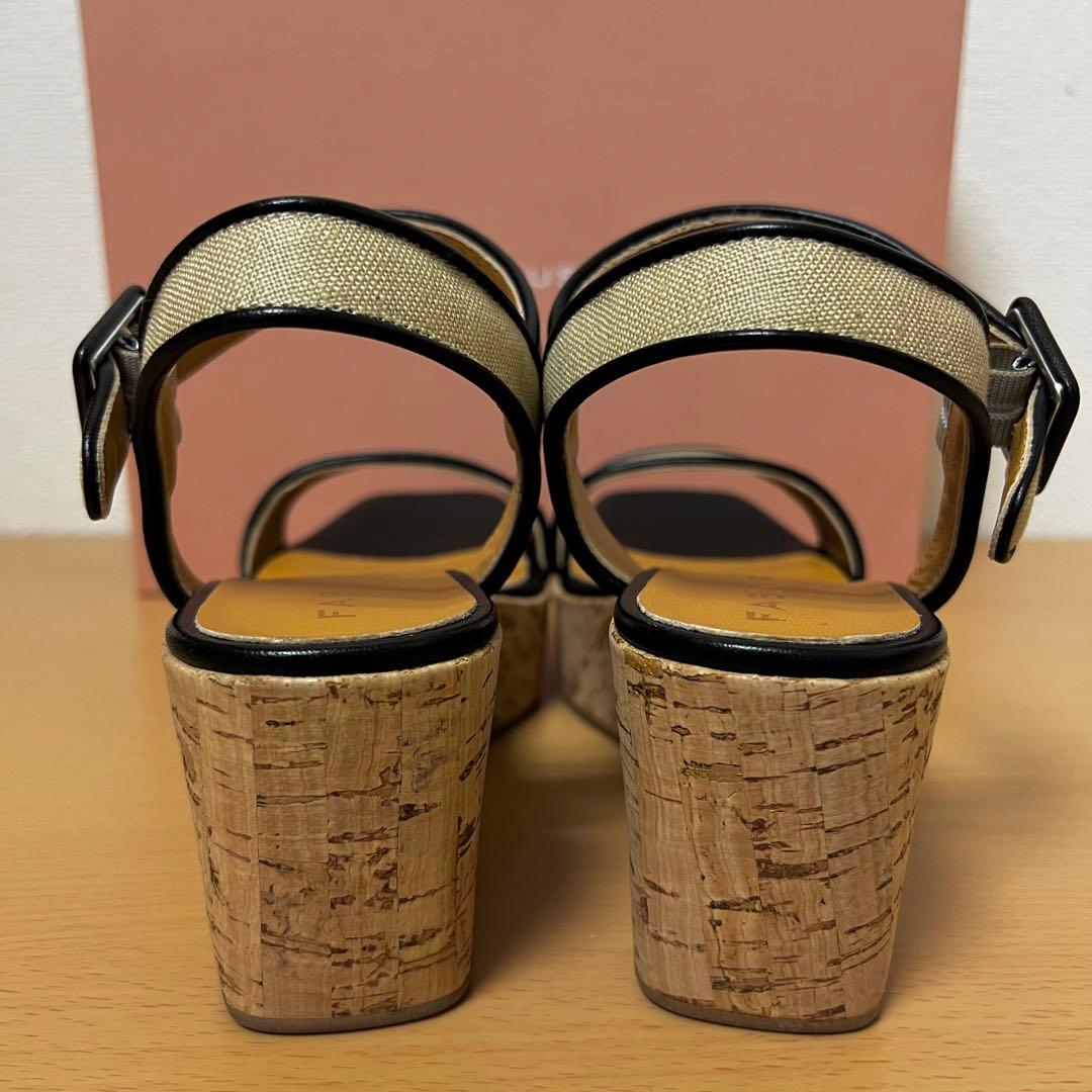 未使用✨ファビオルスコーニ ストラップサンダル コルクウェッジ イタリア製 38