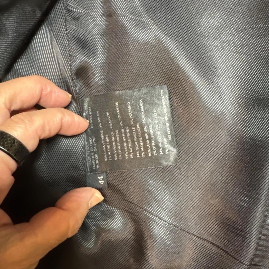 PRADA ダークカーキ チェック柄 テーラードジャケット