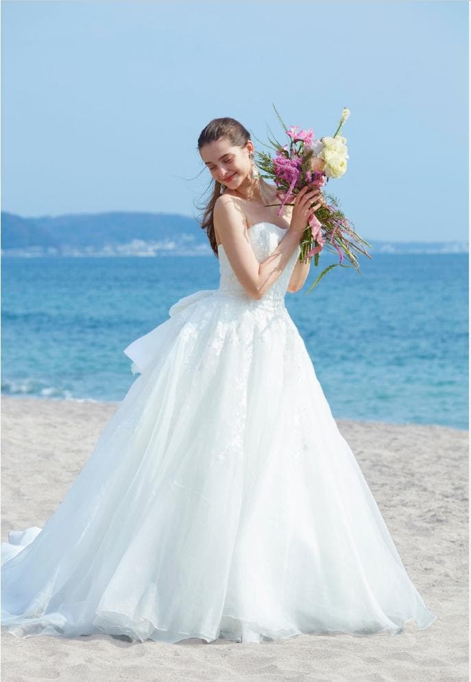 低身長さんへ　ウェディングドレス　Barbie バービー　ワタベウェディング