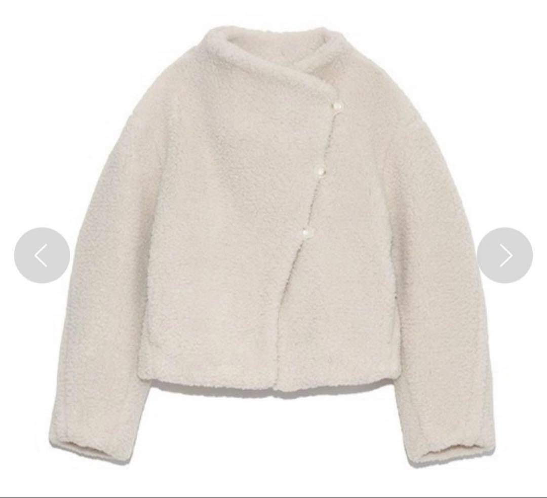 【新品】FRAY I.D シャギーボアジャケット アイボリー