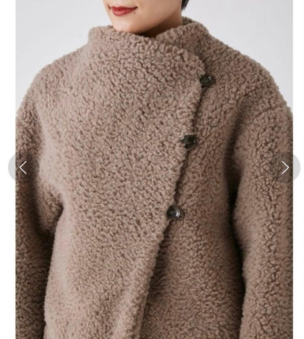 【新品】FRAY I.D シャギーボアジャケット アイボリー