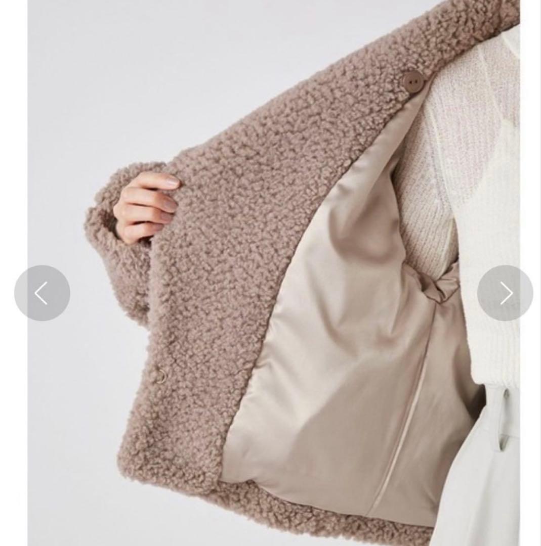 【新品】FRAY I.D シャギーボアジャケット アイボリー