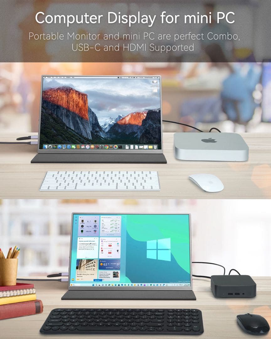Intehill ポータブルモニター13.3インチ フルHD U13NA