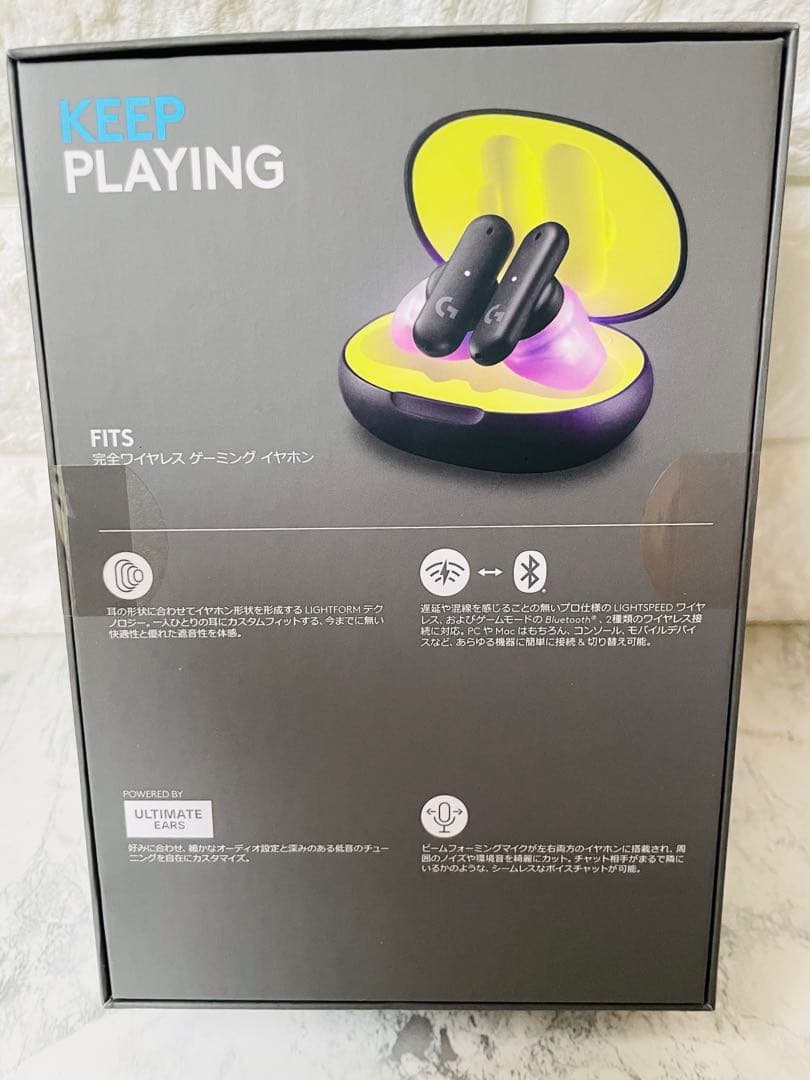 【新品】Logicool ゲーミングイヤホン（GHS-FITSBK／ブラック）