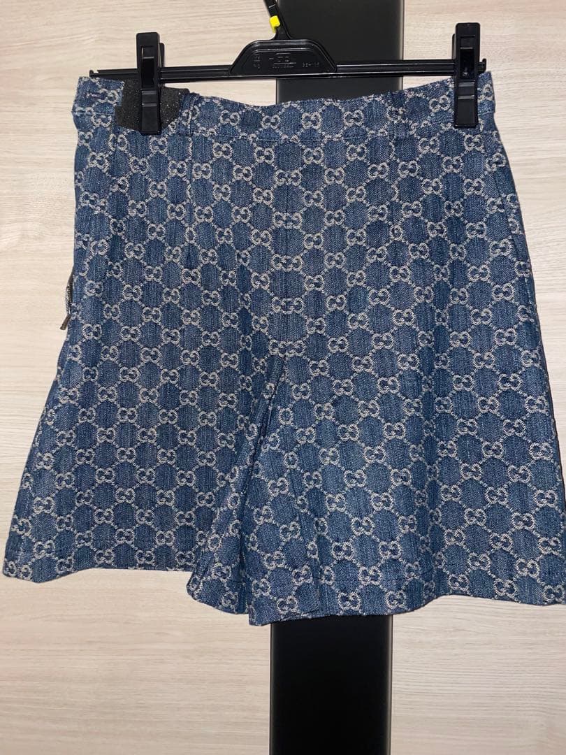 Gucci エコウォッシュド オーガニックデニム ショートパンツ