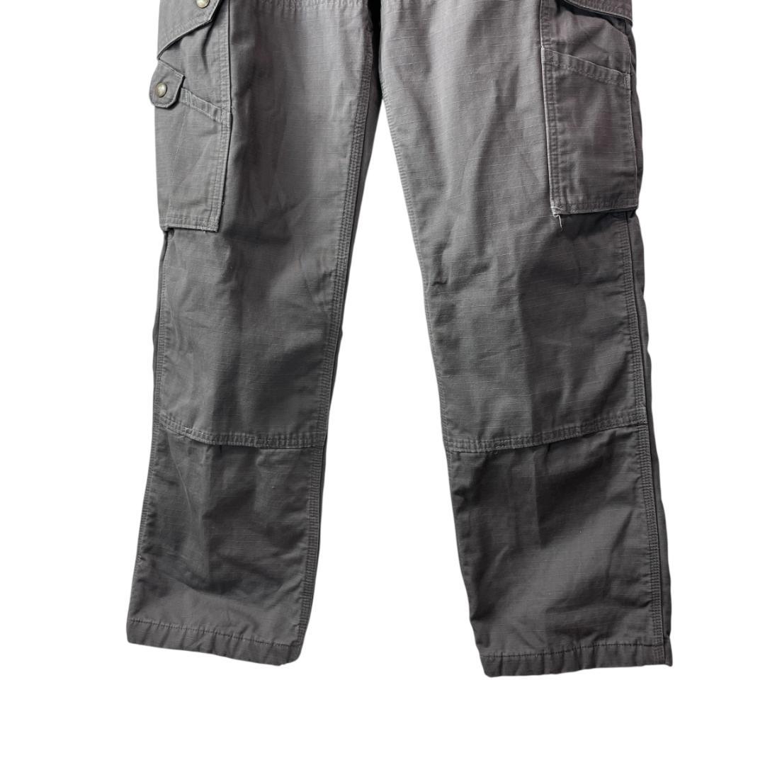 カーハート リップストップカーゴパンツ ダブルニー ワークパンツ グレー W34
