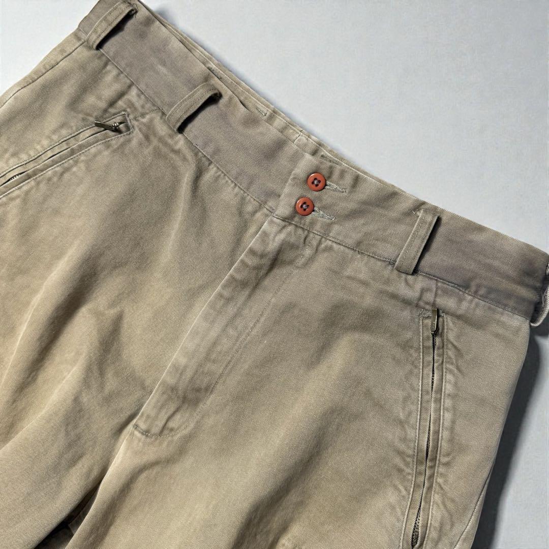 ダブルアールエル　カーゴパンツ・三つ星タグ・尿素ボタン・USA製・RRL・ジップ