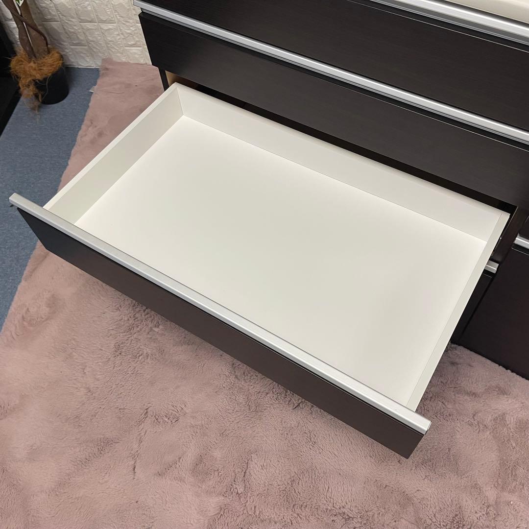 まゆママ✨ニトリ　レジューム120 ブラウン系　ソフトクローズ　美品