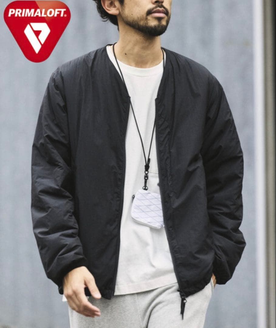 ★フリークスストア購入ハイロフトジャケット プリマロフト ノーカラー