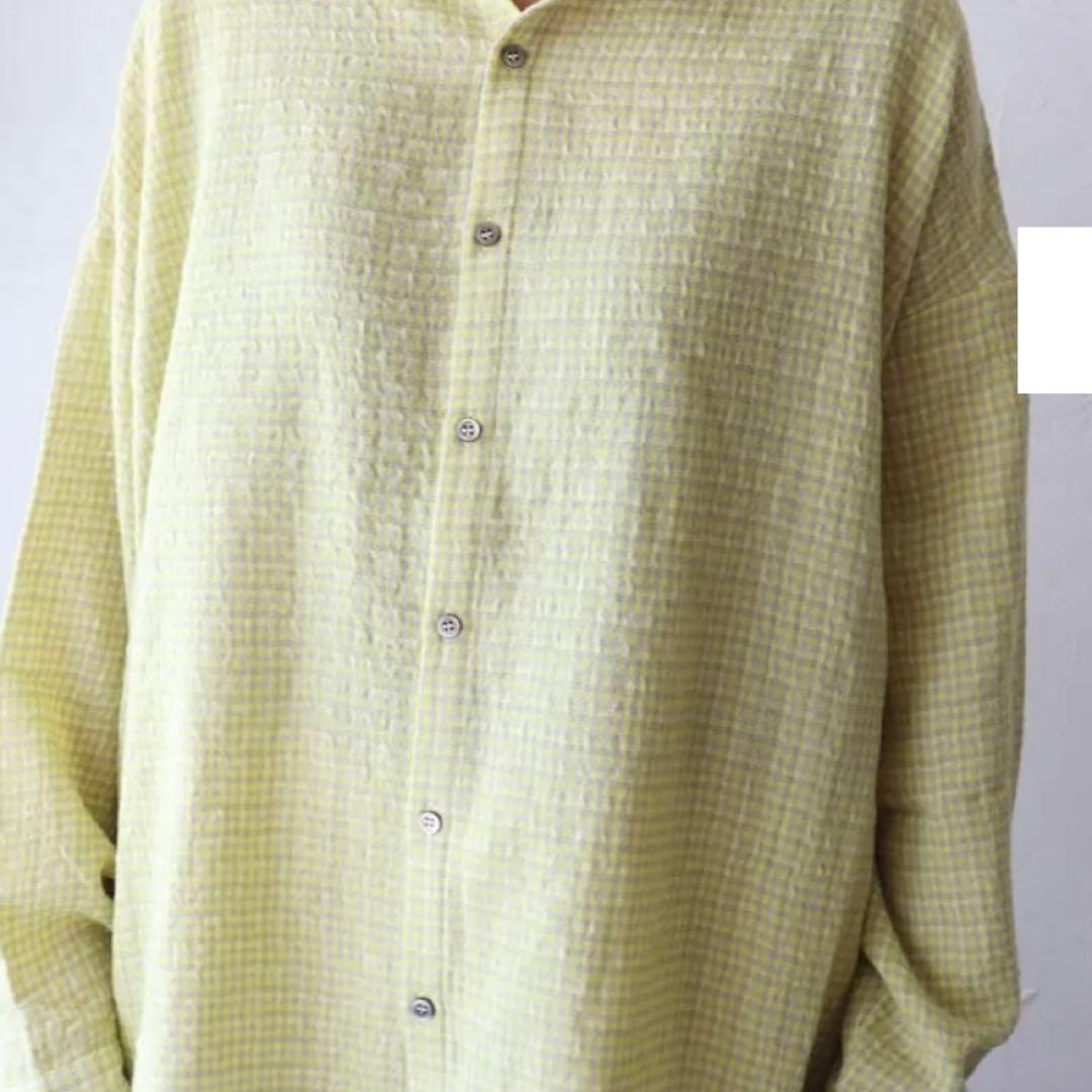 ICHI Antiquite's ウールガーゼギンガムチェックシャツ 新品未使用