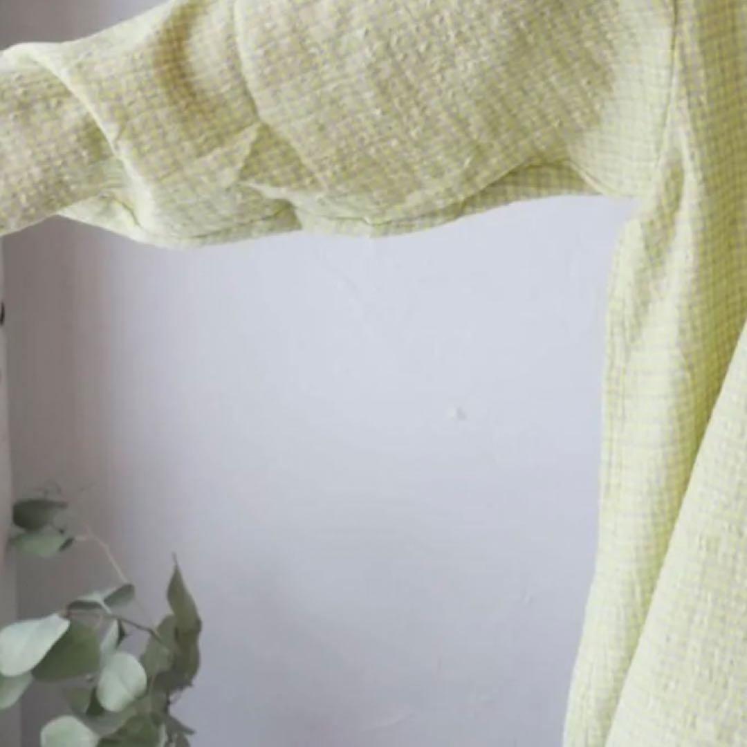 ICHI Antiquite's ウールガーゼギンガムチェックシャツ 新品未使用