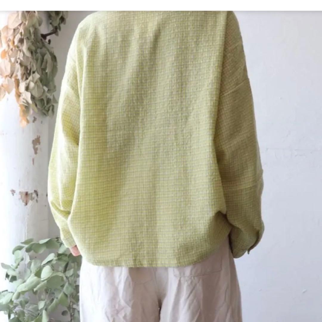 ICHI Antiquite's ウールガーゼギンガムチェックシャツ 新品未使用