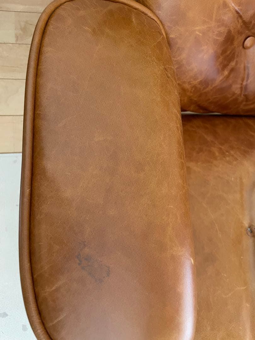 引き取り限定 リプロダクト イームズ ラウンジチェア 本革