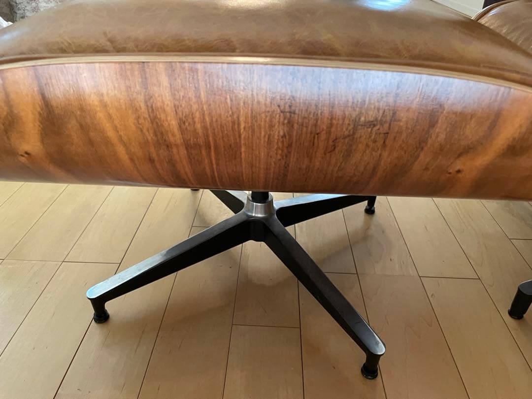 引き取り限定 リプロダクト イームズ ラウンジチェア 本革