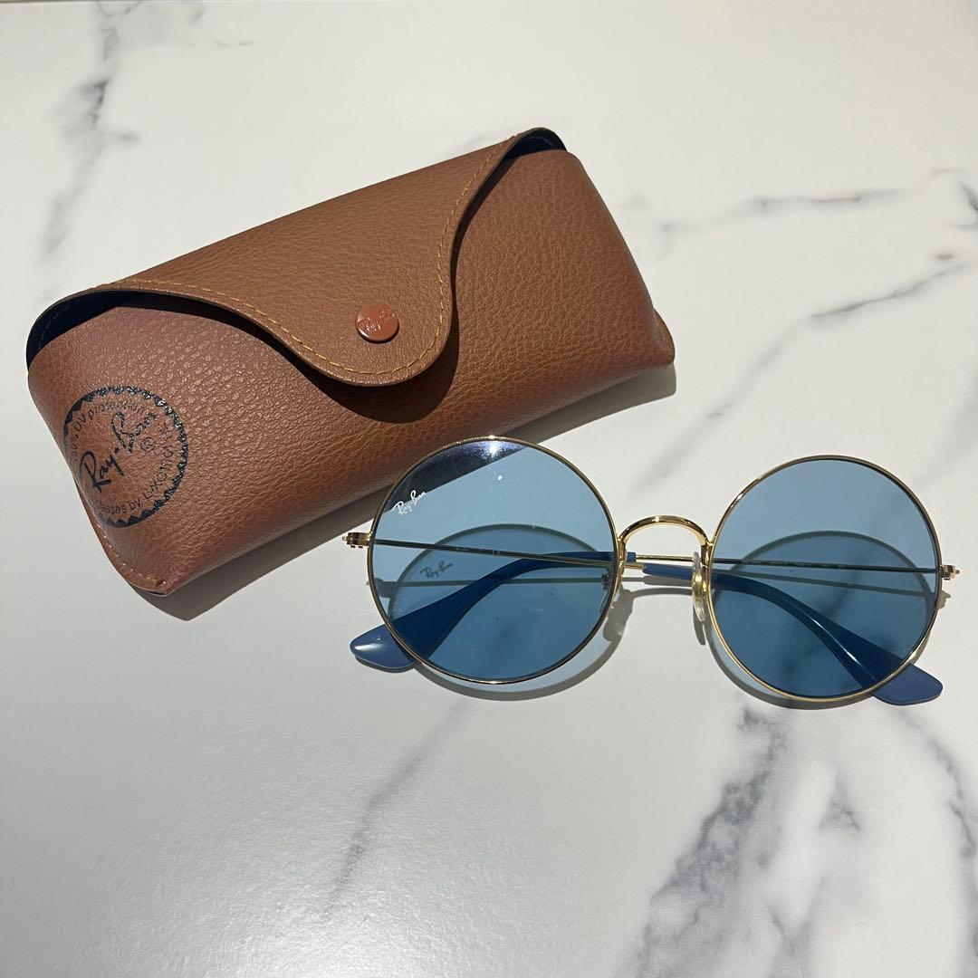 Ray-Ban レイバン サングラス ブルー ゴールドフレーム RB3592