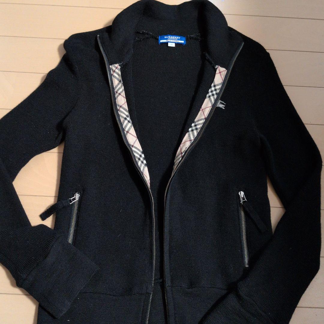 Burberry ブルーレーベル38 黒 長袖カーディガン