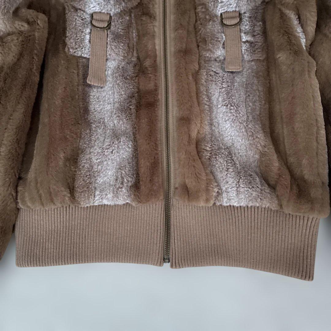 LAGUAGEM RIB DOKKING ファージャケット 茶　新品　タグ付き