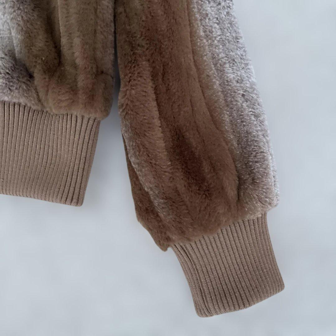 LAGUAGEM RIB DOKKING ファージャケット 茶　新品　タグ付き