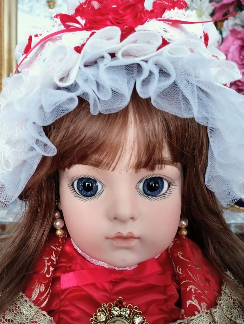 マルタ　ビスクドール❤️一足早いX'mas　大きな青い瞳のBruを貴方に！