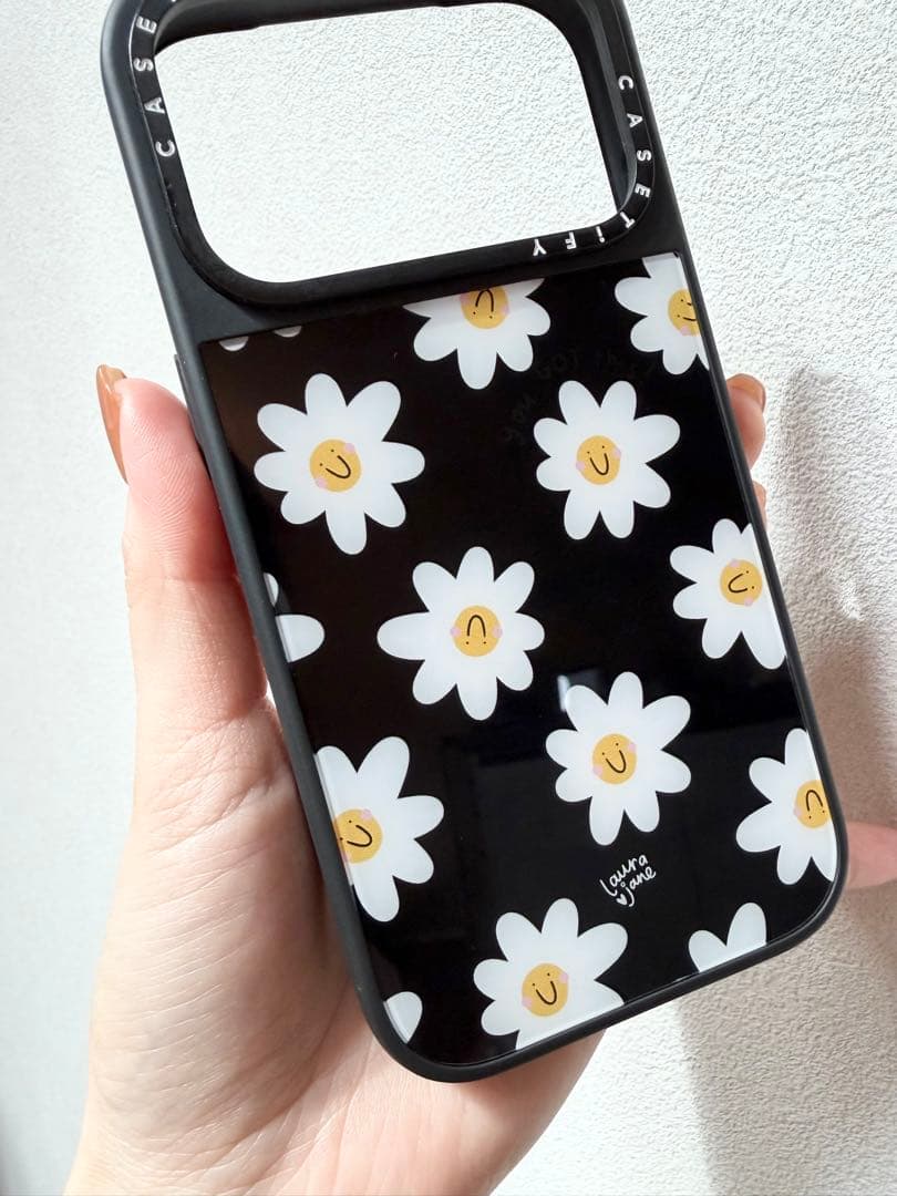 iPhone17Pro Casetify iPhone用ケース 白い花柄