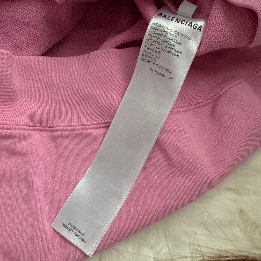 BALENCIAGA ピンク パーカー ユニセックス