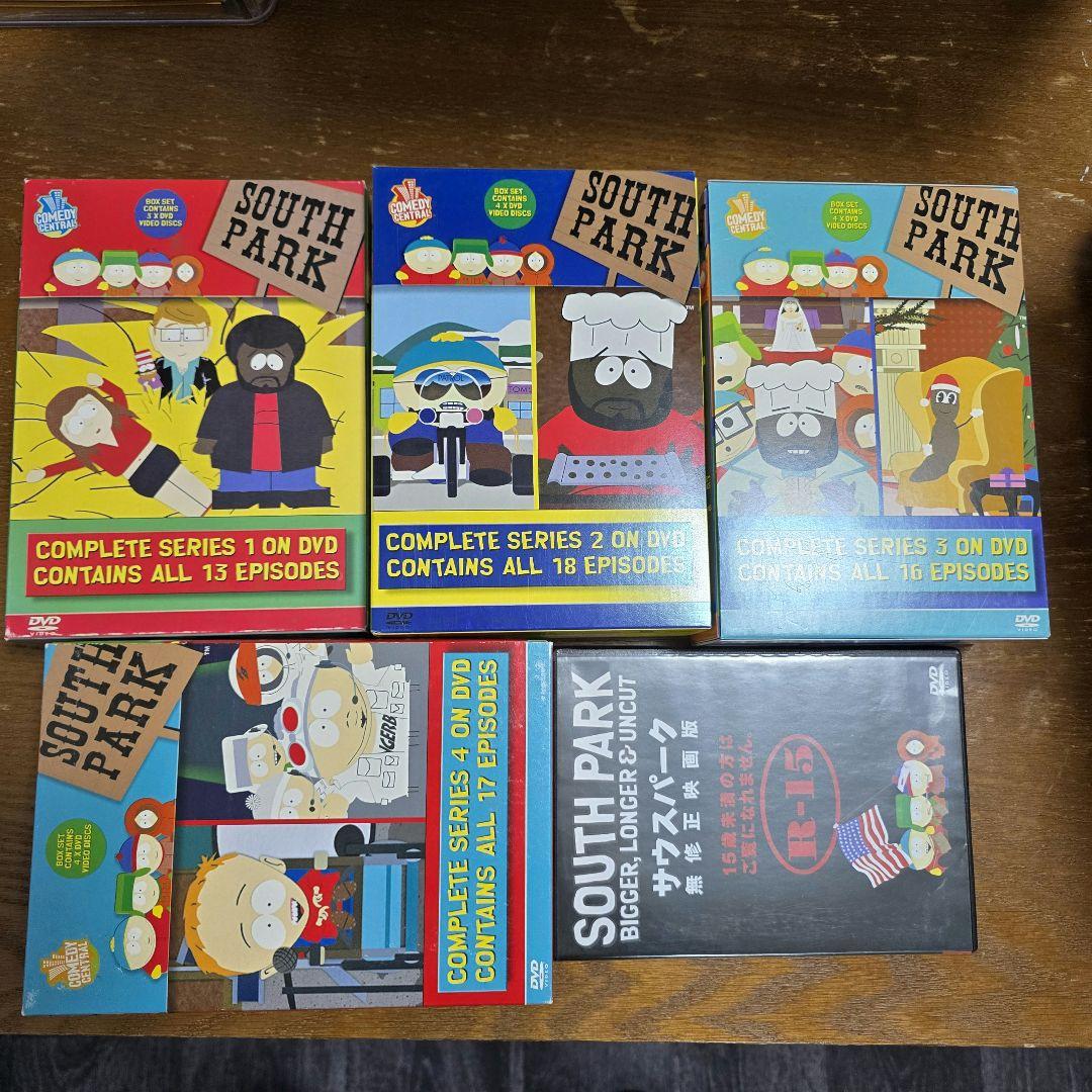 サウスパーク　シーズン1、2、3、４ DVD セット　映画　無修正