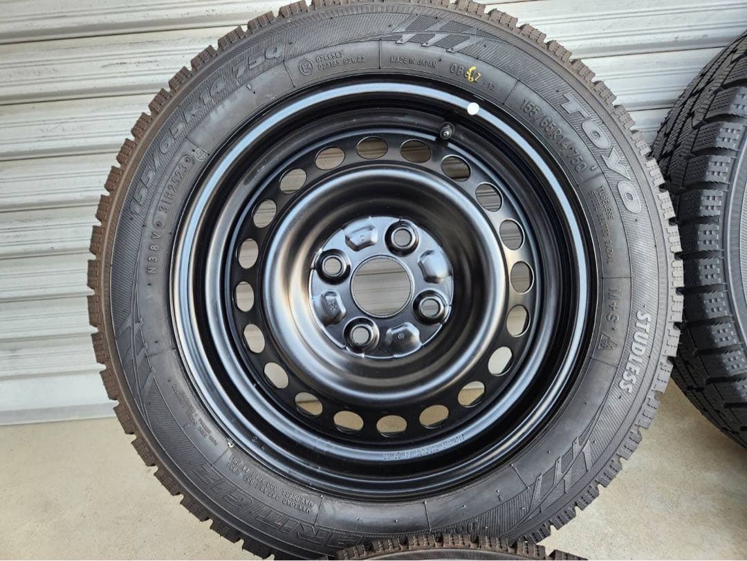 ★スタッドレス バリ山★送料無料ダイハツ純正14インチスチールホイール４本セット