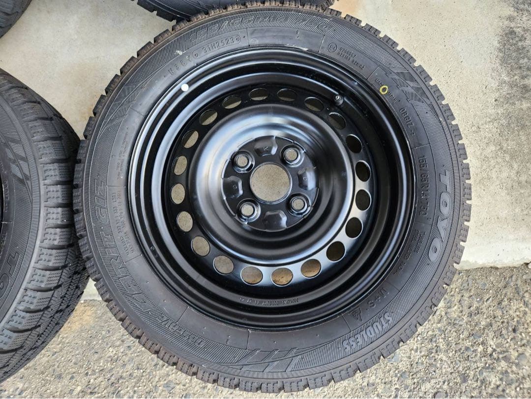 ★スタッドレス バリ山★送料無料ダイハツ純正14インチスチールホイール４本セット