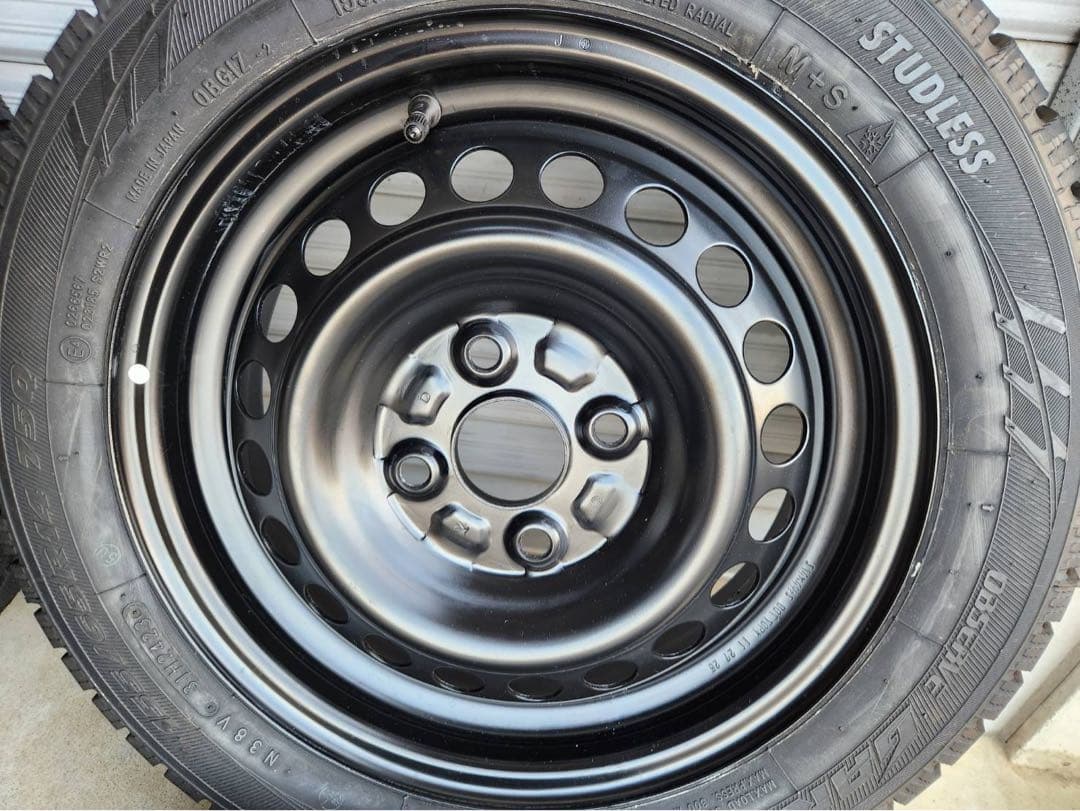 ★スタッドレス バリ山★送料無料ダイハツ純正14インチスチールホイール４本セット