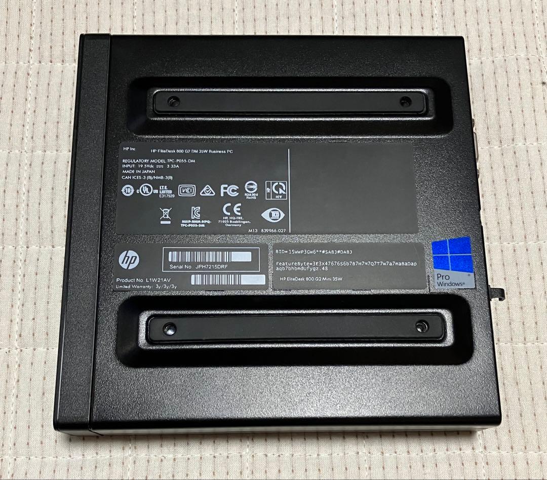 HP EliteDesk 800 G2 DM 35W ミニPC 第6世代 i5