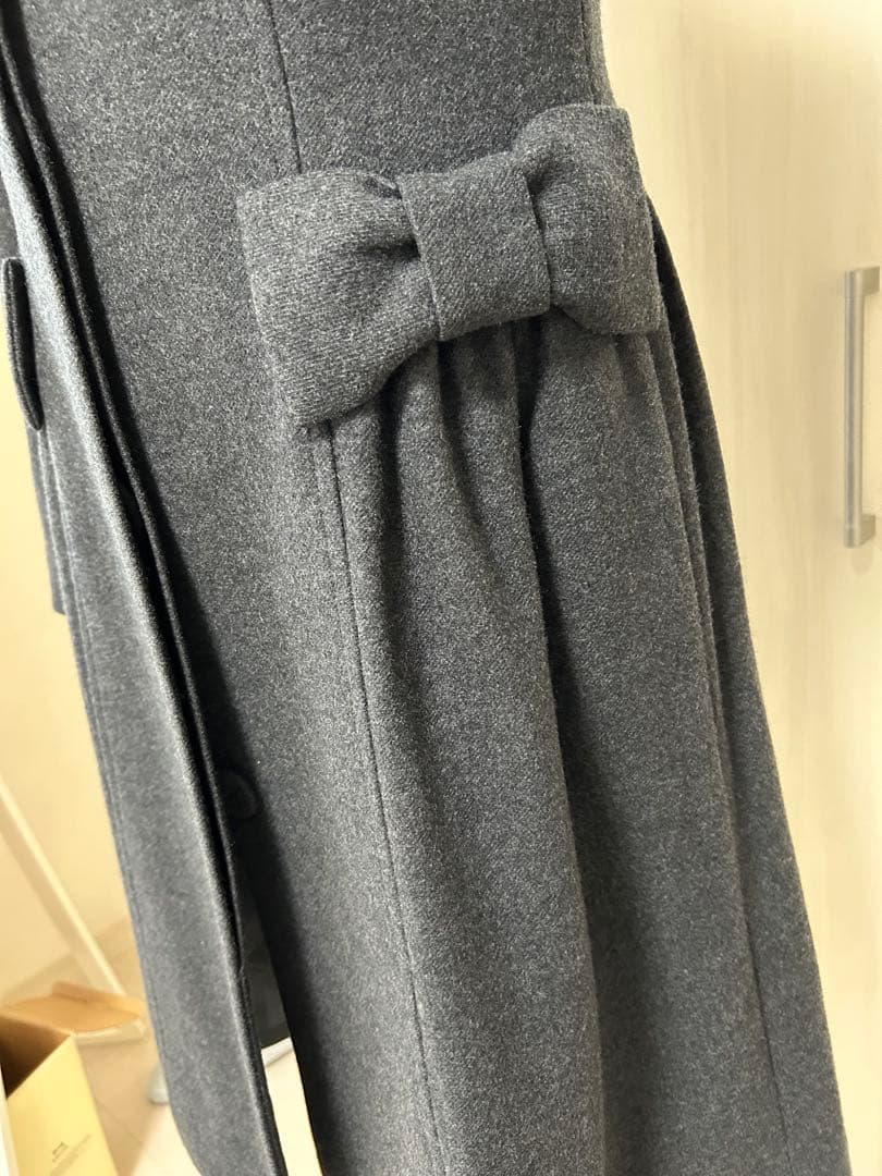 M'sグレイシー　リボン♡ウールコート 40 美品